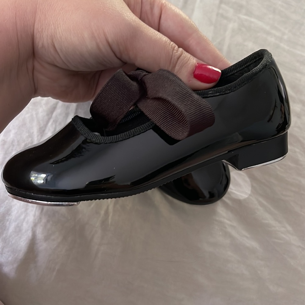 Girls tap shoes 8 classic black patent leather - Picture 5 of 5
